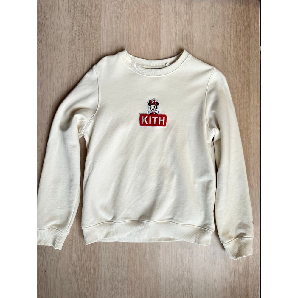 KITH x Disney Minnie & Friends Cream Crewneck - Kids Size XL - Mint